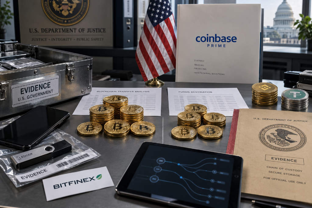 美国政府地址再转出 12267.02 枚 BTC,价值约 10.06 亿美元