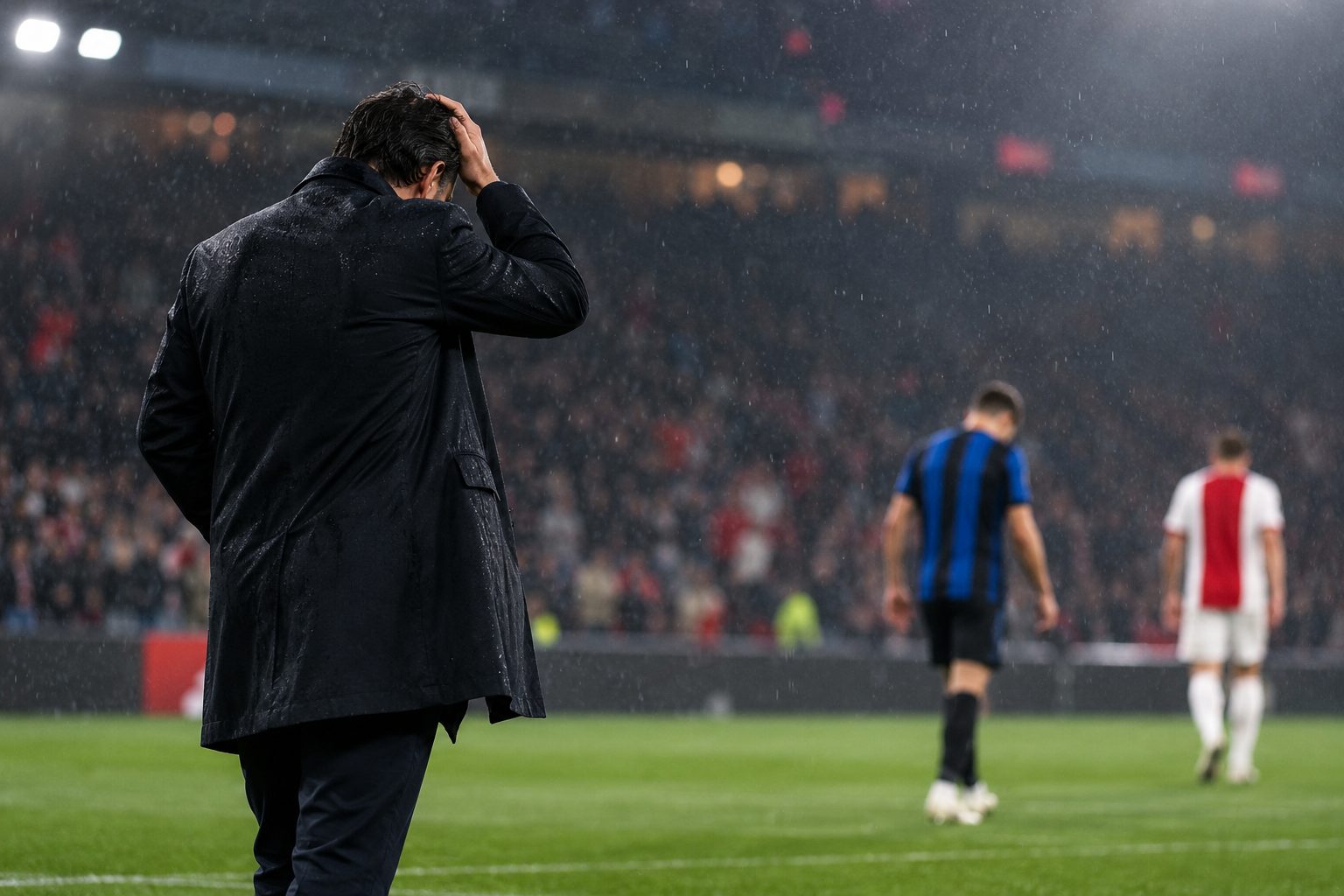 Sarri reacts after Atalanta's 2-0 loss to Ajax