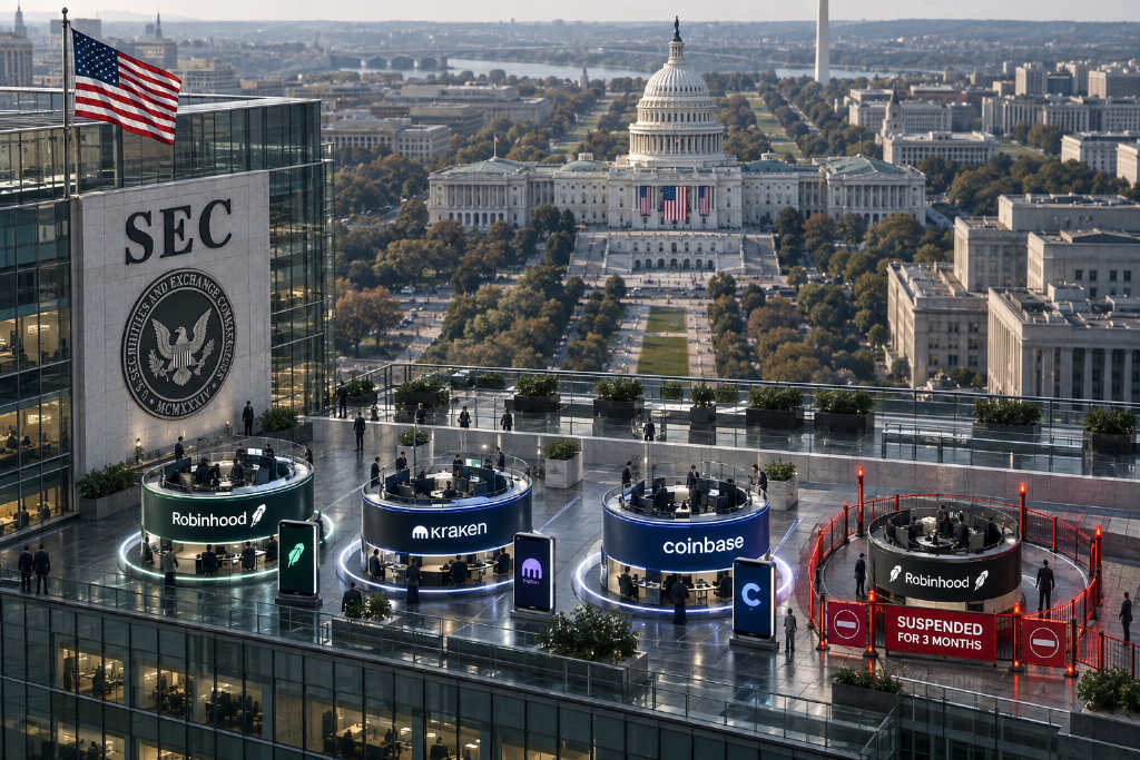 SEC pilot framework for tokenized stocks allows three-month trading suspensions after repeated volume breaches