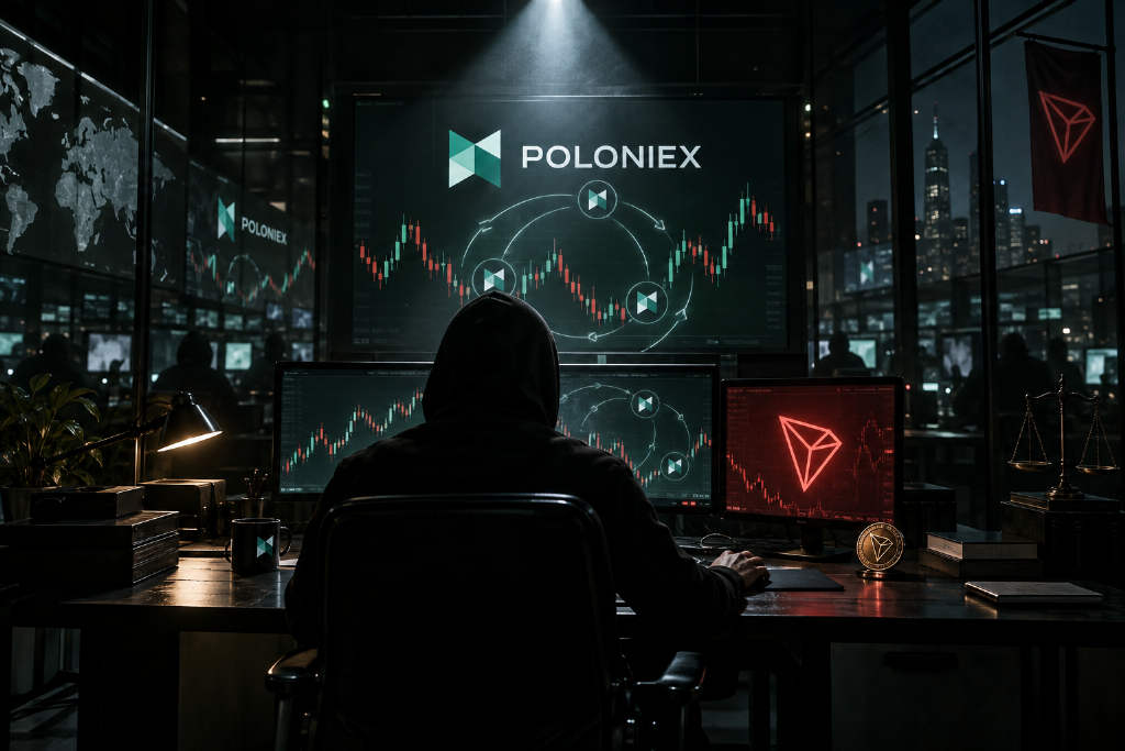 Justin Sun 一则 X 帖文引出 Poloniex 刷量质疑
